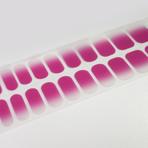 Pegatinas de uñas de gel semicurado Rosa degradado natural Envoltura de uñas de gel UV 3D de larga duración - Product Image 3