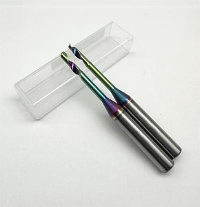 ปลายอลูมิเนียมคาร์ไบด์แบบร่องเดี่ยว2025สีรุ้ง DLC เคลือบ OEM & ODM - Product Image 6