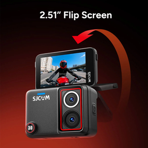 Caméra d'action <span class=keywords><strong>SJCAM</strong></span> SJ30 avec enregistrement en écran vertical, transfert rapide WiFi 2.4G/5G, commande vocale, mise au point sur le cyclisme, IP68 5/30M - Product Image 2