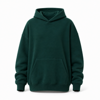 Sweat à capuche décontracté surdimensionné pour homme de haute qualité 400 GSM, personnalisable avec logo, en molleton vierge mélange coton et polyester pour l'hiver