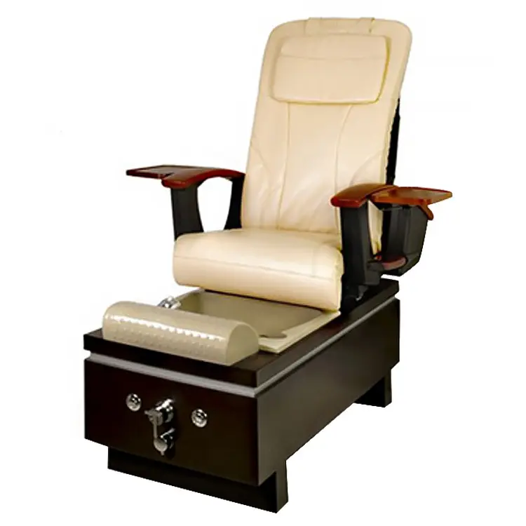Dongpin Royal Luxury New Style White Pipeless Whirlpool Magnet Jet High Brown King Queen Princess Foot Spa Throne Pedicure Chair