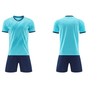 Wholesale Custom Football <b>Jerseys</b> Heat-Transfer Printed <b>Short</b> Sleeve Quick Dry & Breathable Polyester/Cotton Soccer Uniform Sets - Product Image 3