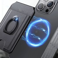 Imanes N52 Magsafe 3 en 1, Soporte para Teléfono con Diseño de Tarjetero, Bloqueo RFID, Carga Inalámbrica para Tarjetas de Crédito