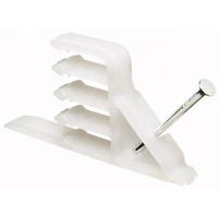Clips de câble en plastique, système de fixation par encliquetage, organisateur de fils électriques, installation facile, maintien positif, fixation pour montants en bois