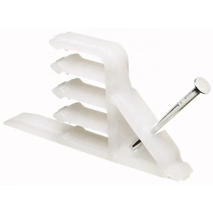 Clips de câble en plastique, système de fixation par encliquetage, organisateur de fils électriques, installation facile, maintien positif, fixation pour montants en bois - Product Image 1