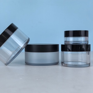 100ml 200ml 250ml 300ml Thick Wall White 8oz Wide Mouth Pink Lid Pet <b>Plastic</b> <b>Jar</b> Containers With Green Lid - Product Image 6