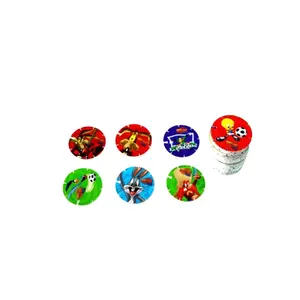 Pp,plastic Hot Sale Round Custom Shape UV Printing Plastic Tazos/cartoon pokeman Tazo pogs card Manufacturer/Jigsaw Puzzle