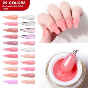 JTING Gel Constructor de Uñas Acrílico de Alta Consistencia, Set de Extensión de Uñas en Gel, 22 Colores Únicos en Frascos, Gel Escultor Camuflaje OEM - Product Image 2