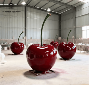 Escultura de Cereza Gigante Personalizada de Fibra de Vidrio para Decoración de Tiendas y Granjas de Frutas - Product Image 6