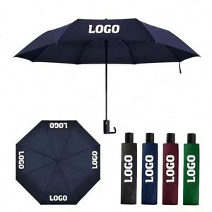 Wholesale High Quality 3 Fold Folding Foldable <b>Windproof</b> Uv Black Colour Automatic Auto Open Close <b>Umbrella</b> for the Rain - Product Image 6