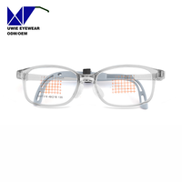Lunettes optiques rectangulaires personnalisées OEM en silicone et EMS, anti-lumière bleue, pour enfants et adolescents, taille 49-16-135, MOQ flexible (100 pièces)