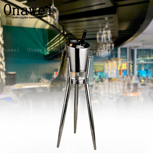 Onawei Đảng Bar Phụ Kiện Tự Chọn Uống Đồ Uống Hiển Thị Nước Đá Xô Thép Không Gỉ Phát Sáng Trong Tối Rượu Vang Mát 5L Công Suất - Product Image 1