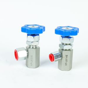 Kf-L8 วาล์วปีกผีเสื้อขนาดเล็ก G1/4 เหล็กคาร์บอน น้ำมันลม 35mpa สวิตช์แรงดัน - Product Image 1