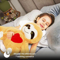 Paresseux brun personnalisé sensoriel 3-4.5 lbs pondéré animal en peluche PP coton confort Relaxation pour enfants adultes idéal pour l'autisme
