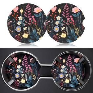 Juego de Posavasos de Neopreno Personalizados con Logotipo Impreso, Taza de Té Redonda con Platillo, para Bebidas - Product Image 3