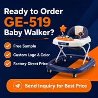 Marche-bébé pour bébés, vente en gros, marche-bébé avec ceinture de sécurité, marche-bébé avec poignée de poussée
