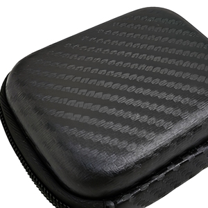 Étui de voyage étanche en PU et fibre de carbone noir pour ruban adhésif calibre EVA, petit étui de rangement étanche en EVA - Product Image 4