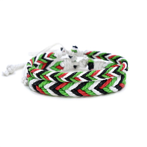 <span class=keywords><strong>Braccialetti</strong></span> con corde di <span class=keywords><strong>cotone</strong></span> Unisex con fili di cera intrecciati a mano in stile stile arabo medio orientale - Product Image 3