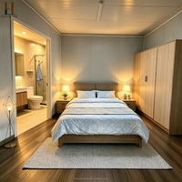 Casa Prefabricada Innovadora con Techo Inclinado, Acabado en Madera e Iluminación, Zhonghuan Living
