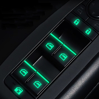 Autocollants phosphorescents YECAI pour interrupteurs de fenêtre, décorations universelles pour boutons de voiture, anti-erreur de pression, compatibles Honda, Toyota, Ford