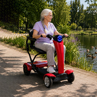 Scooter de mobilité AURORIDE ES-L4 à suspension intégrale, certifié CE, fournisseur OEM, éclairage LED, capacité de charge 120 kg, entrepôt UE