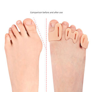 Séparateur d'<span class=keywords><strong>orteils</strong></span>, correcteur d'hallux valgus, orthèse en gel de silicone, redresseur, espaceur, attelle, soulagement de la douleur, <span class=keywords><strong>pour</strong></span> hommes et femmes - Product Image 5