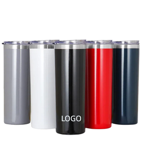 Vaso Térmico Delgado de Acero Inoxidable de 20oz <span class=keywords><strong>con</strong></span> Logotipo Personalizado, Doble Pared <span class=keywords><strong>con</strong></span> Aislamiento al Vacío, <span class=keywords><strong>con</strong></span> Tapa y Pajita para Uso Promocional - Product Image 4