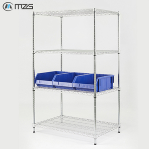 MZG Chine, fabricant d'étagères métalliques robustes de qualité industrielle pour entrepôts, unités de stockage, étagères en fil chromé - Product Image 4