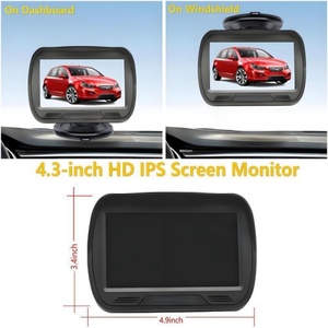 Hệ thống quan sát phía sau có dây Camera quan sát ban đêm xe tải Màn hình LCD gắn trên xe ô tô 4.3 inch - Product Image 5