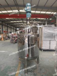 VBJX電気100l 150l 200lステンレス鋼液体加熱ジャケット混合タンクアジテーターヒーターポンプホモジナイザー付き - Product Image 6