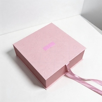 Boîte d'emballage personnalisée pour perruques, avec couvercle magnétique, en papier rigide, pour le rangement et la présentation d'extensions de cheveux, avec poignée