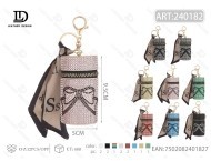 พวงกุญแจซองแดงทรงกลมประดับเพชร สไตล์หวาน ผ้าเนื้อนุ่ม รุ่น MT24010 - Product Image 1