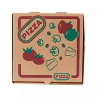 Fabrik-Großhandel Maßgefertigte Pizzakartons 12 Zoll 3-Schichten Individuelles Logo Wellpappe-Pizzakarton