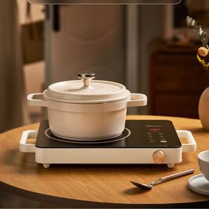 Placa de cocción eléctrica de cerámica Midea de un solo quemador con control táctil de 2200W para uso doméstico y comercial - Product Image 2