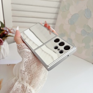 เคสโทรศัพท์กระจกแฟชั่นสำหรับ <span class=keywords><strong>Samsung</strong></span>, เคสมือถือ <span class=keywords><strong>Samsung</strong></span> S26 S25 S23 S24 A16 A27 A03 <span class=keywords><strong>A22</strong></span>เบาเป็นพิเศษสำหรับเด็กผู้หญิงกระจกแต่งหน้ากรอบบางเฉียบ - Product Image 3