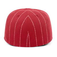 Logo brodé personnalisé Casquette de baseball respirante rouge pour hommes