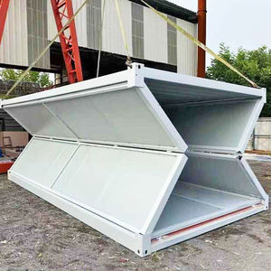 Maison préfabriquée en conteneur pliable et extensible pour 2 chambres à coucher avec atelier Entrée du salon de l'école pour la cuisine sur un terrain inutilisé - Product Image 1