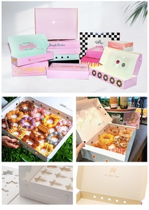 Cajas de Embalaje para Pastelería KD con MOQ Bajo, Aptas para Alimentos, para Macarons, Biscotti, Muffins, Shortbread, Cupcakes, Galletas, Tartas de Huevo, con Impresión de Logotipo - Product Image 5