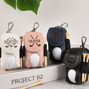 Sac de golf en PU imperméable personnalisable, vente chaude transfrontalière, sac de rangement pour balles et pin's de golf à suspendre à la taille pour l'extérieur avec gravure laser - Product Image 2
