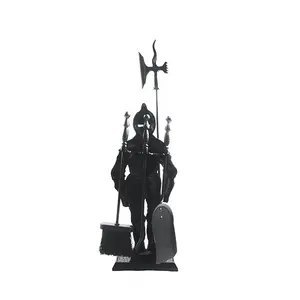 Shapely fireplace tools set accessory XtremepowerUS Barton Medieval Middle Ages Irons Knight Fireplace Tool Set