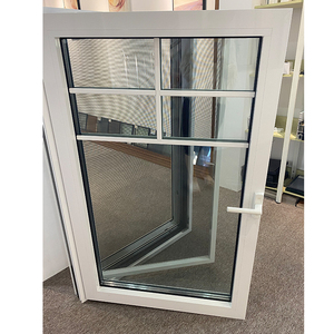 Fenêtres croisées en aluminium de couleur, classique, à la mode, avec aima - Product Image 1