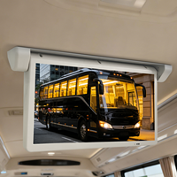 Monitor de Techo Abatible Motorizado de 22 Pulgadas y 24V para Auto, Pantalla LCD Android, Reproductor Multimedia para Autobús