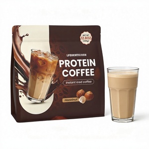Lifeworth OEM High <strong>Protein</strong> Vegan Collagen Coffee-Mocha Latte Dairy Free Instant Iced Pre-workout <strong>Powder</strong> - Product Image 1