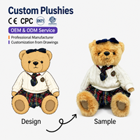 Boneka Beruang Mawar Hadiah Valentine Baru, Mainan Boneka Beruang Teddy Pengisi Kapas PP Super Lembut untuk Menghilangkan Stres