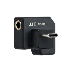 JJC 듀얼 USB-C 3.5mm 마이크 DJI Osmo 액션 충전 및 데이터 전송, 오디오 어댑터 블로깅 카메라 액세서리