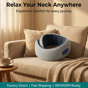 Coussin de massage chauffant sans fil pour le cou et les épaules, oreiller électrique Shiatsu à pétrissage, rechargeable par USB avec contrôle de la minuterie pour les douleurs cervicales - Product Image 2