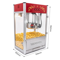 Nouvelle machine à popcorn commerciale haute performance |   Petite machine à pop-corn électrique automatique pour restaurant, cinéma et KTV
