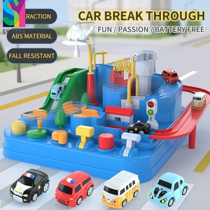 SY TOYS Classique DIY Circuit de train à assembler pour enfants, avec voitures de course, <span class=keywords><strong>jeu</strong></span> de sauvetage urbain et manuel d'aventure - Product Image 2