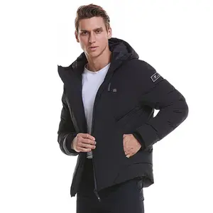 2022 Winter USB charging heating cotton-padded clothes large size thermal jacket intelligent heating cotton-padded clothes