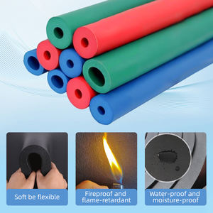 Precio de fábrica, aislamiento cerrado, polietileno, suave, termorretráctil, papel de aluminio revestido, tubo de espuma de goma, resistente al fuego, resistente al agua - Product Image 2